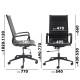 Batley Black Frame High Back Executive Office Leather Chair